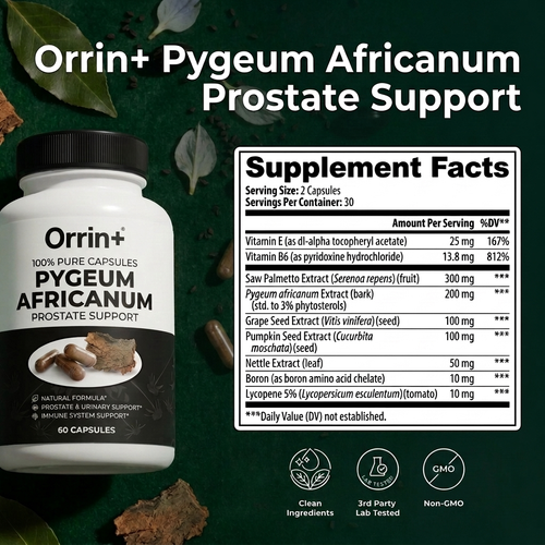 Orrin+ Pygeum Africanum | Prostate & Kidney Support